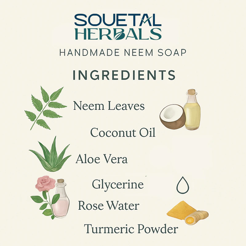 Souetal Herbals Handmade Neem Soap