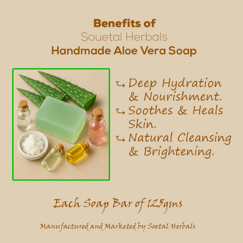 Souetal Herbals Handmade Aloe Vera Soap